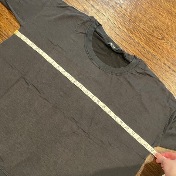 NEW Athleta Coaster Luxe Sweatshirt Sz L Black Stretch Crewneck Modal Ultra Soft - Picture 9 of 11